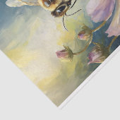 Decoupage Bee on Cosmos Seidenpapier (Ausschnitt)