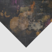 Decoupage Black Textured Imitats Lila, Gelb, Aquam Seidenpapier (Ausschnitt)