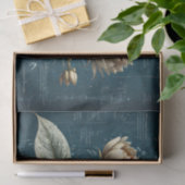 Decoupage - Blaupause einer Blume- Seidenpapier (Geschenk)
