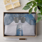 Découpage Blue Angels Jet Motion Foto Seidenpapier (Geschenk)