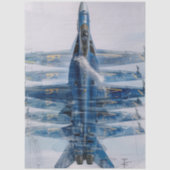 Découpage Blue Angels Jet Motion Foto Seidenpapier (Vorderseite)