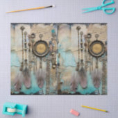 Decoupage BoHo Dreamcatcher Feathers Seidenpapier (Basteln)