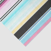 Decoupage Bold Strip Hintergrund Blau Rosa Schwarz Seidenpapier (Ausschnitt)