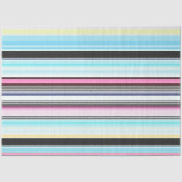 Decoupage Bold Strip Hintergrund Blau Rosa Schwarz Seidenpapier