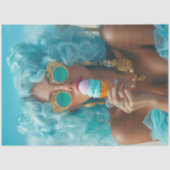 Decoupage Bold Summer Vibes Sun Kissed Treats Seidenpapier (Vorderseite)