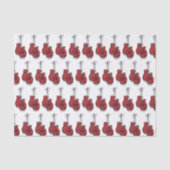 Decoupage Boxing Birthday Red Gloves Seidenpapier (Vorderseite)