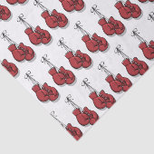 Decoupage Boxing Birthday Red Gloves Seidenpapier (Ausschnitt)