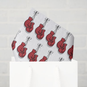 Decoupage Boxing Birthday Red Gloves Seidenpapier