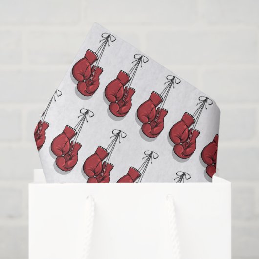 Decoupage Boxing Birthday Red Gloves Seidenpapier (Geschenktüte)