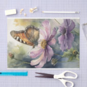 Decoupage Butterfly on Cosmos Seidenpapier (Handwerk)