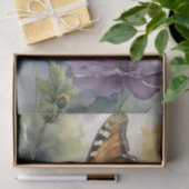 Decoupage Butterfly on Cosmos Seidenpapier (Geschenk)