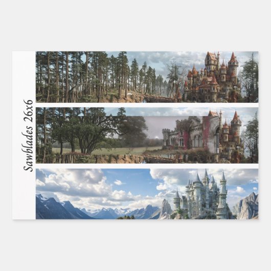 Decoupage Castle Ireland for Signs & Handsaws  Geschenkpapier Set (Vorderseite)