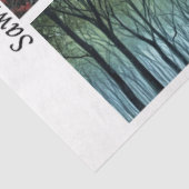 Decoupage Castle Witch Moonlit Design Handsaws  Seidenpapier (Ausschnitt)