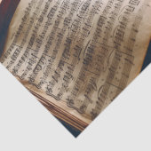 Decoupage - Cat Gitarre und Musik - Tissue Paper Seidenpapier (Detail)