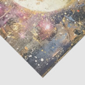 Decoupage Celestial Dreamlike Monkey Bright Colors Seidenpapier (Ausschnitt)