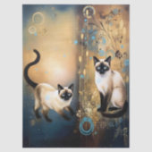 Decoupage Celestial Kitten Seidenpapier (Vorderseite)