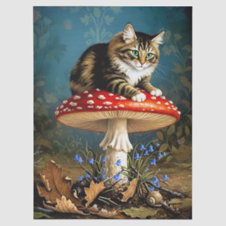 Decoupage Celestial Kitten Seidenpapier