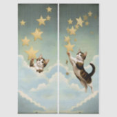 Decoupage Celestial Kitten Seidenpapier (Vorderseite)