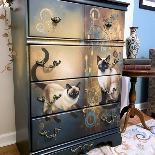 Decoupage Celestial Kitten Seidenpapier