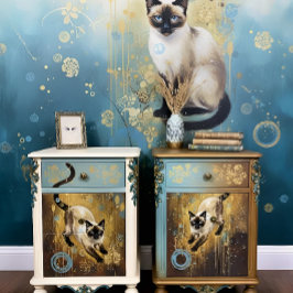 Decoupage Celestial Kitten Seidenpapier