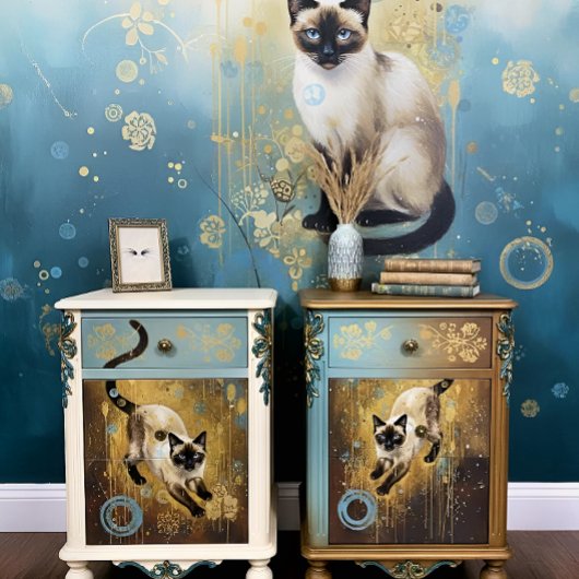 Decoupage Celestial Kitten Seidenpapier