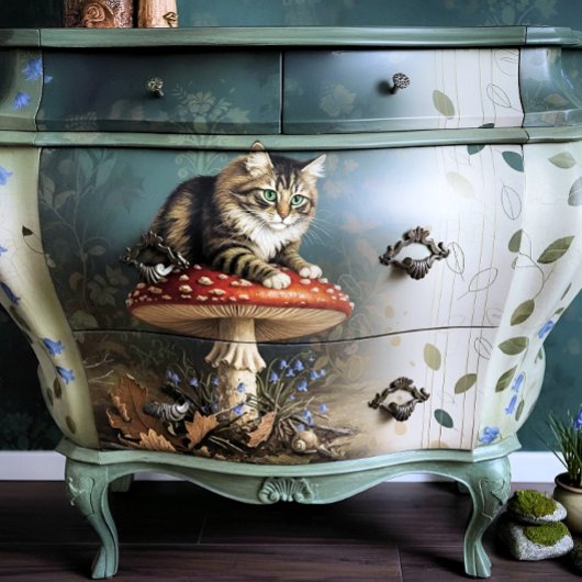 Decoupage Celestial Kitten Seidenpapier