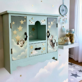 Decoupage Celestial Kitten Seidenpapier