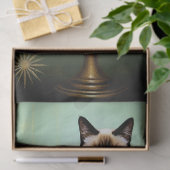 Decoupage Celestial Kitten Seidenpapier (Geschenk)