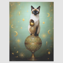 Decoupage Celestial Kitten Seidenpapier