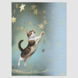 Decoupage Celestial Kitten Seidenpapier
