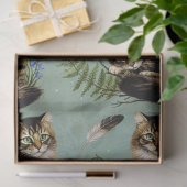 Decoupage Celestial Kitten Seidenpapier (Geschenk)