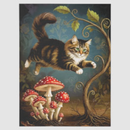 Decoupage Celestial Kitten Seidenpapier