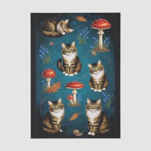 Decoupage Celestial Kitten Seidenpapier (Vorderseite)