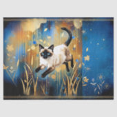 Decoupage Celestial Kitten Seidenpapier (Vorderseite)