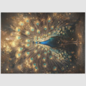 Decoupage Celestial Peacock Regal Elegance Seidenpapier (Vorderseite)