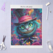 Decoupage Cheshire Cat Fits 16x20 Canvas Seidenpapier (Basteln)