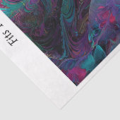 Decoupage Cheshire Cat Fits 16x20 Canvas Seidenpapier (Detail)