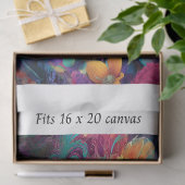 Decoupage Cheshire Cat Fits 16x20 Canvas Seidenpapier (Geschenk)