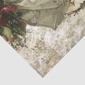 Decoupage Christmas Elf Legs White Strumpf Seidenpapier (Ausschnitt)