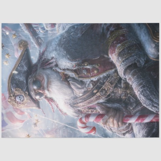 Decoupage Christmas Pirate Santa Claus Seidenpapier (Vorderseite)