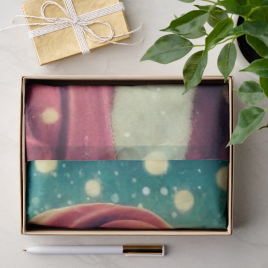 Decoupage Christmas Santa Peace Sign Bubblegum Seidenpapier (Geschenk)