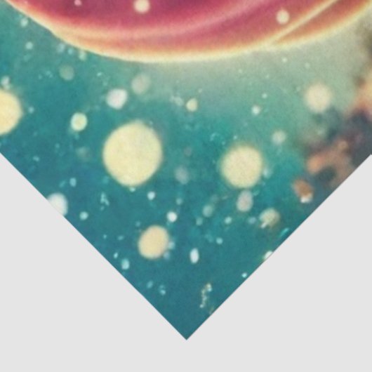 Decoupage Christmas Santa Peace Sign Bubblegum Seidenpapier (Ausschnitt)