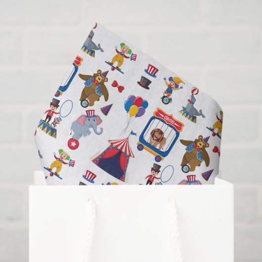 Decoupage Circus Geburtstagsparty Babydusche Seidenpapier (Geschenktüte)