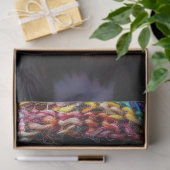 Decoupage Colorful Dackel Dreadlock KnetHat Seidenpapier (Geschenk)