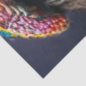Decoupage Colorful Dackel Dreadlock KnetHat Seidenpapier (Ausschnitt)