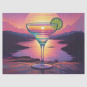 Decoupage Colorful Sunset Margarita Seidenpapier (Vorderseite)