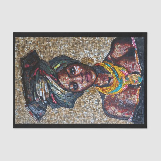 Decoupage Cool nigerianischen Frauen Imitate Mosai Seidenpapier (Vorderseite)