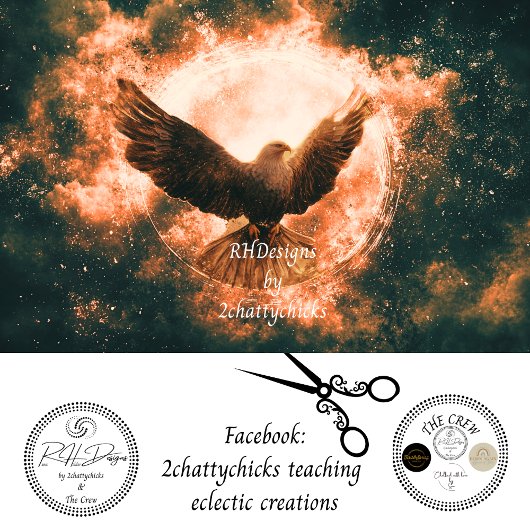 Decoupage Cosmic Atmosphere Adlerflügel verbreiten Seidenpapier