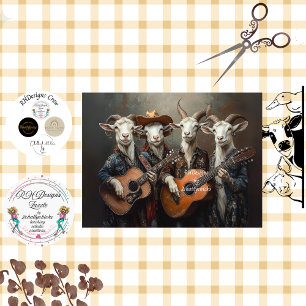Decoupage Country Music Farm Goes Seidenpapier