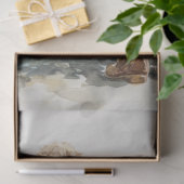 Decoupage Cow & Lil Girl Talk in Field Seidenpapier (Geschenk)